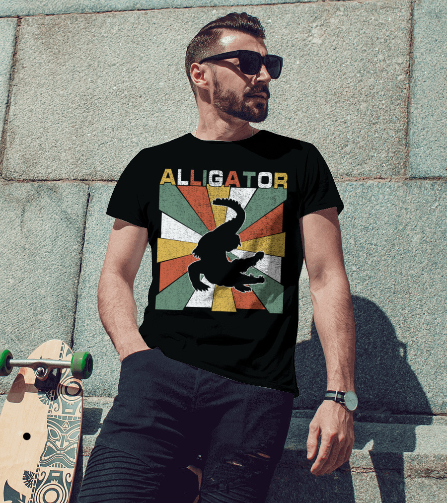 Alligator Retro 70s Vintage T-Shirt
