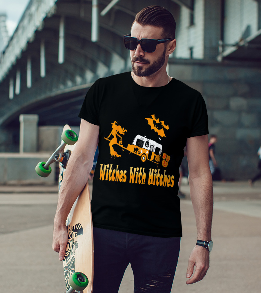 Witches With Hitches Halloween Camping Adventure T-Shirt
