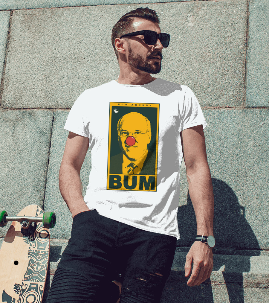 Game On Wisconsin Hub Arkush Bum Clown Nose T-Shirt