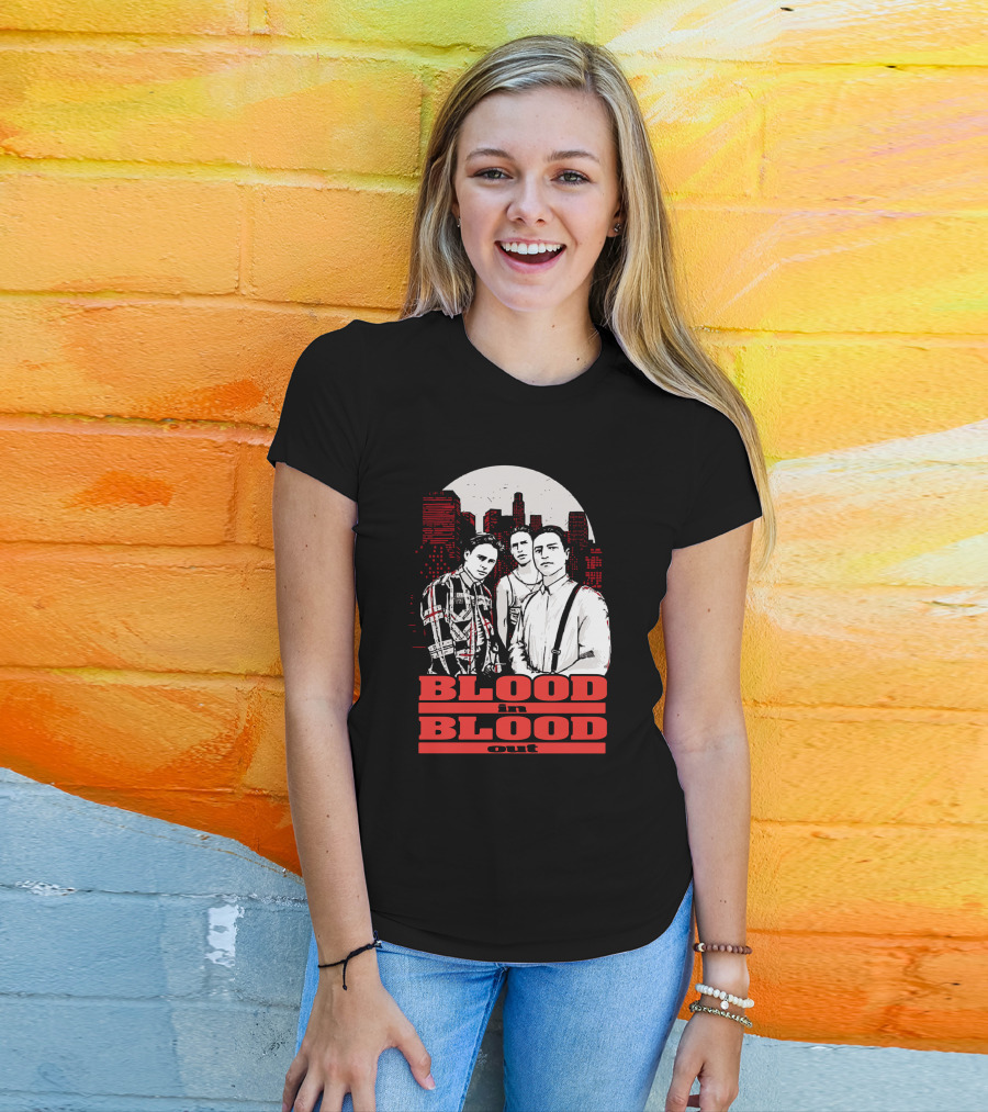Blood In Blood Out Los Angeles Trio Urban Skyline T-Shirt