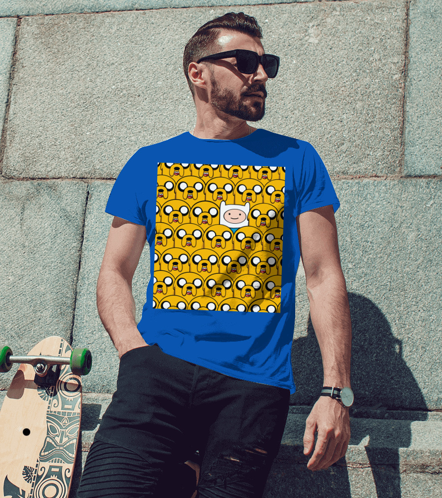 Finnthehuman Surrounded By Jake Faces T-Shirt
