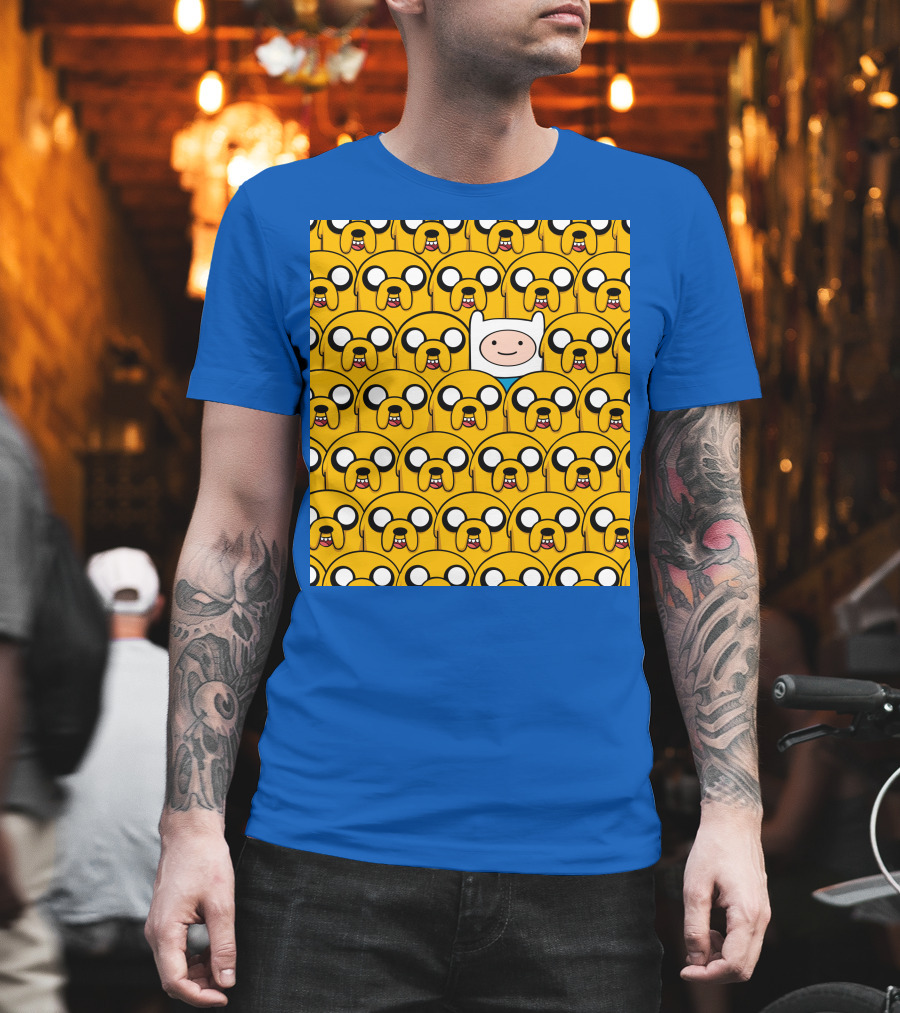 Finnthehuman Surrounded By Jake Faces T-Shirt