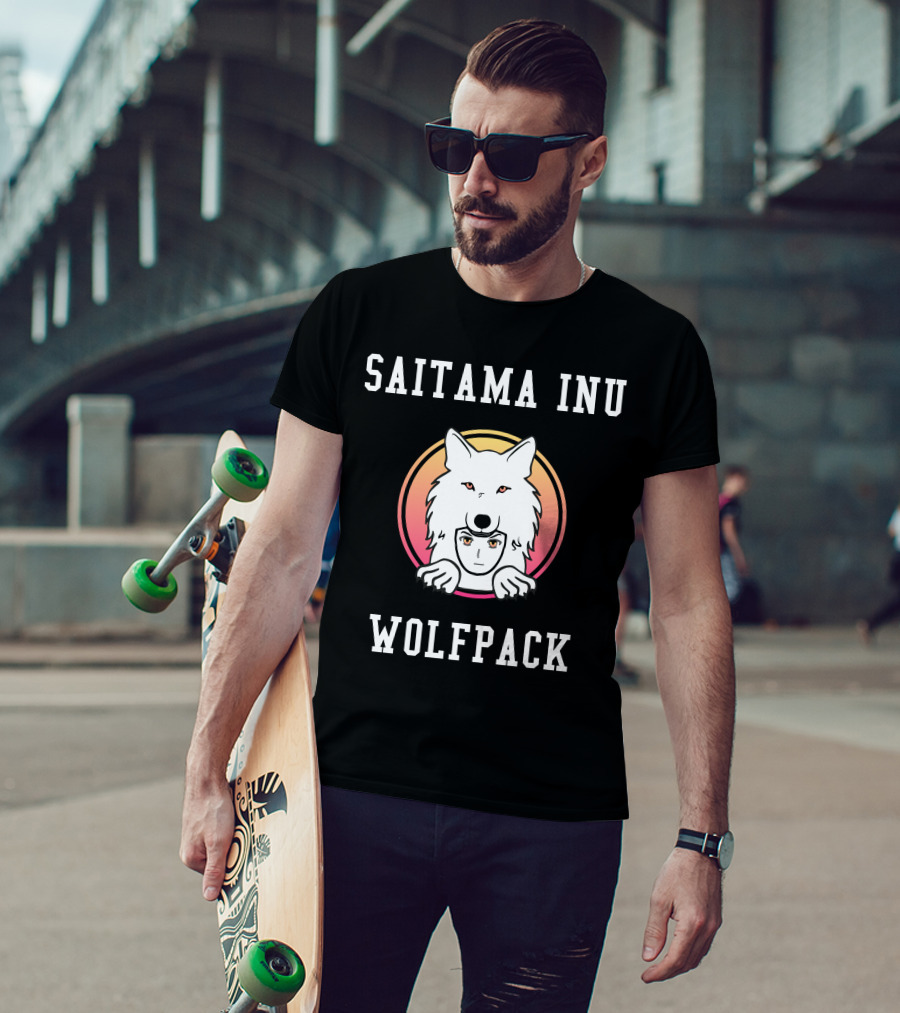 Saitama Inu Wolfpack Crypto Token Cryptocurrency T-Shirt