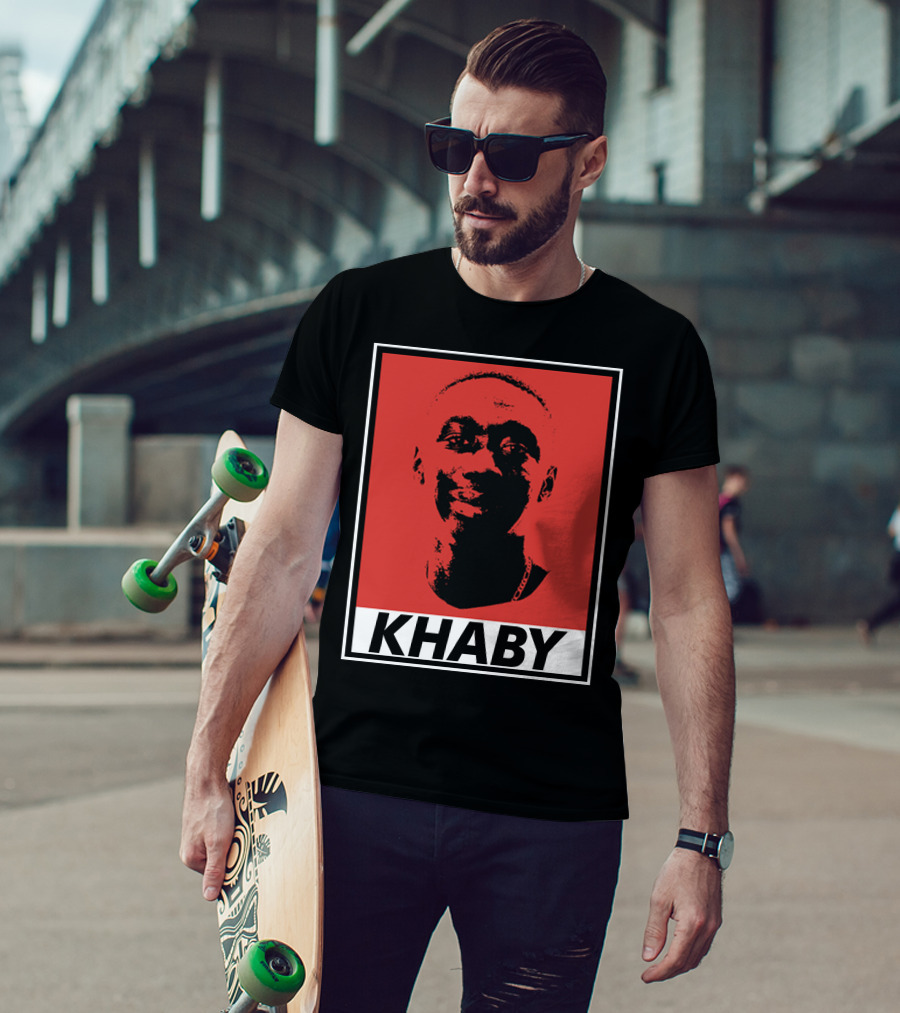 Khaby Lame Bold Graphic Red And Black T-Shirt