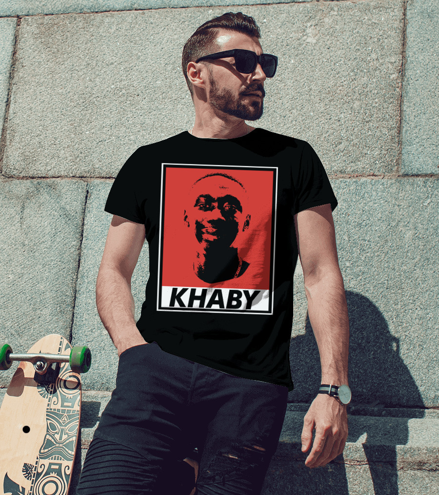 Khaby Lame Bold Graphic Red And Black T-Shirt
