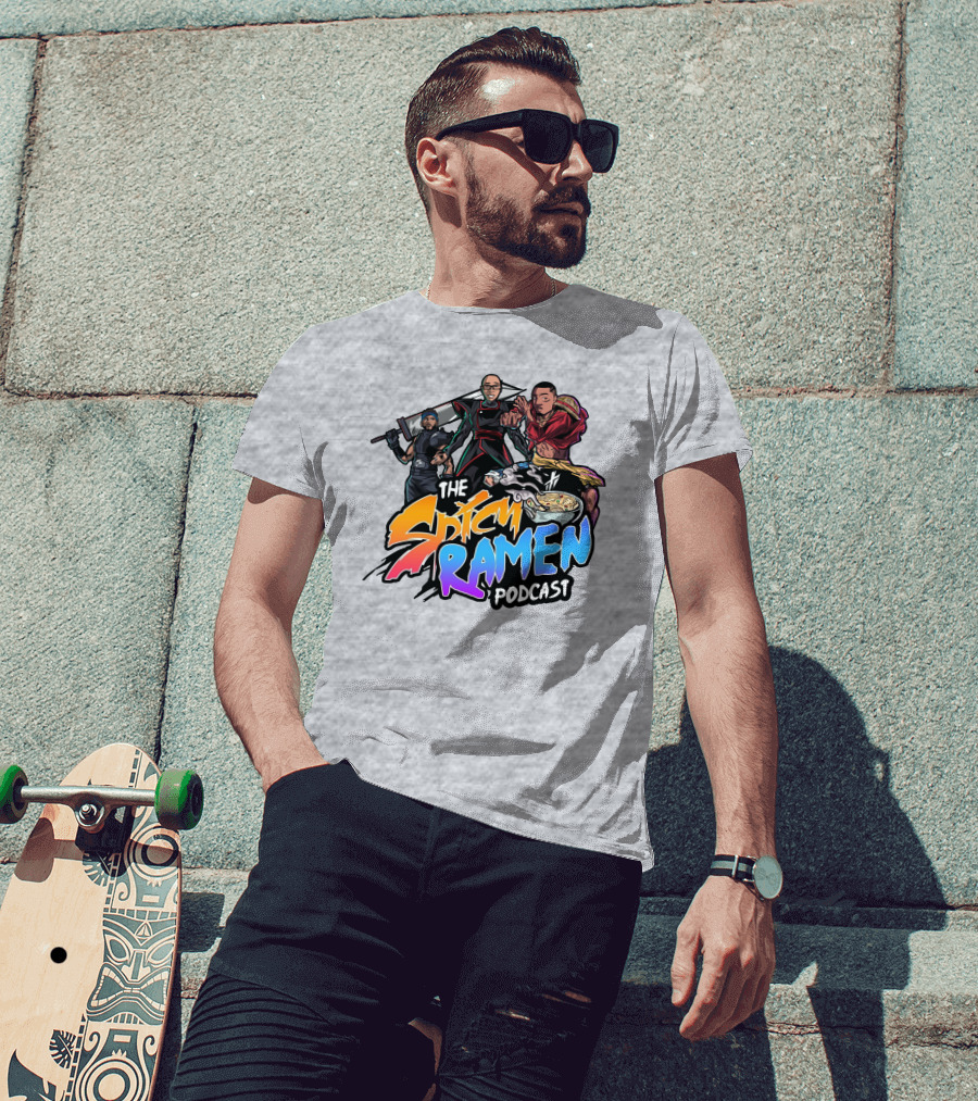 The Spicy Ramen Podcast Ninja Warrior Bowl Adventure T-Shirt