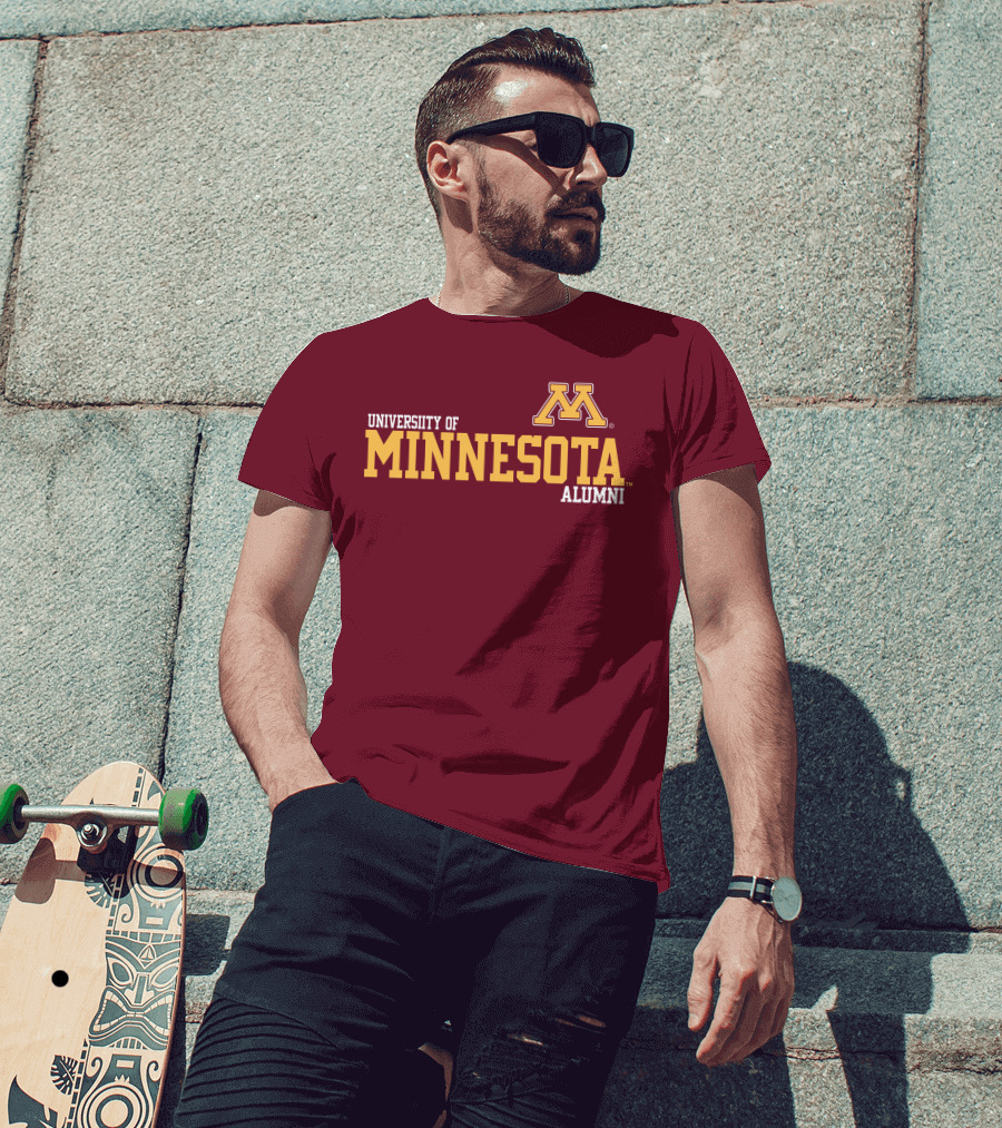 University Of Minnesota Alumni Bold Gold Maroon Iconic Collegiate T-Shirt
