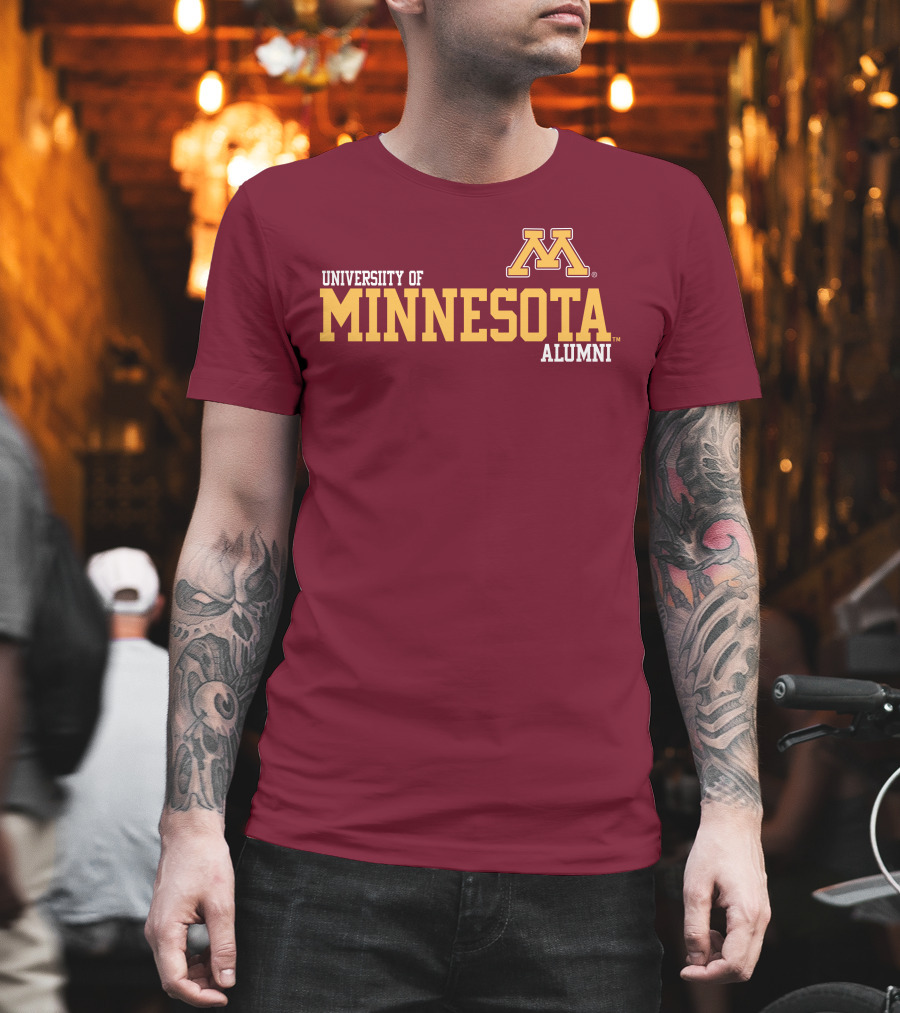 University Of Minnesota Alumni Bold Gold Maroon Iconic Collegiate T-Shirt