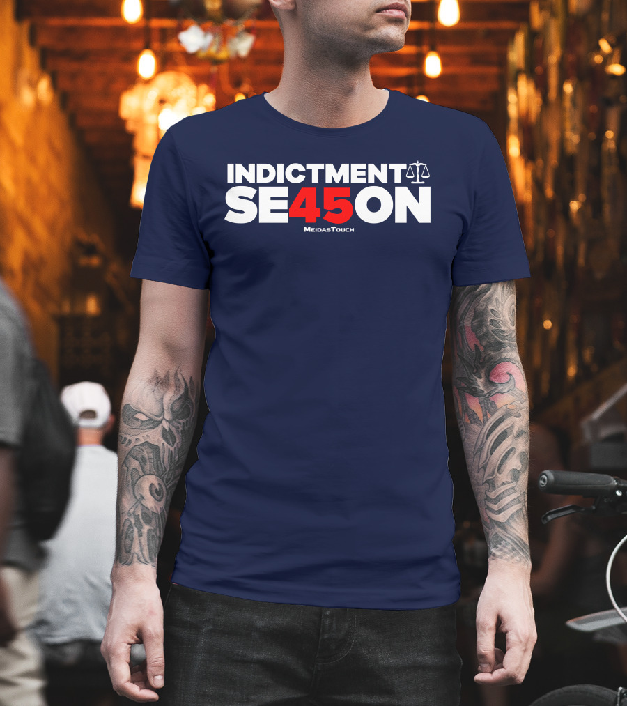 Indictment Season 45 MeidasTouch Justice Scales T-Shirt