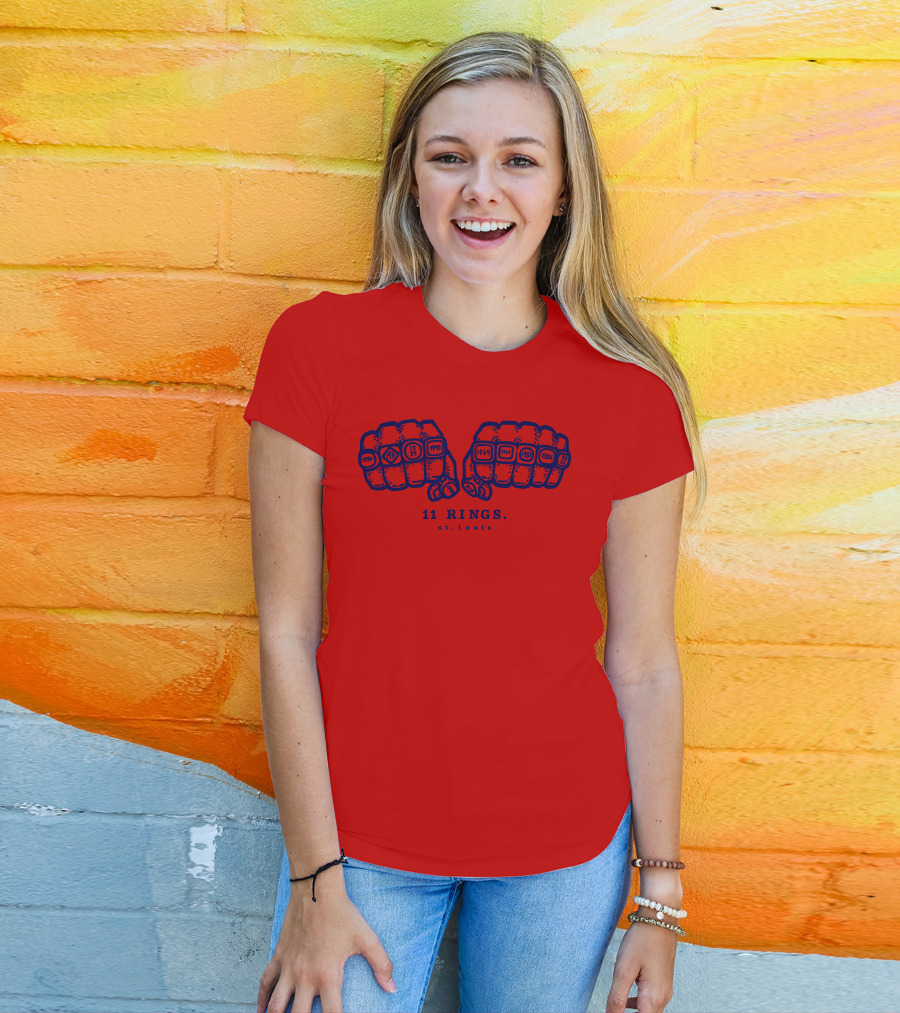 11 Rings St Louis 1926 1931 1934 1942 1944 1946 1964 1967 1982 2006 2011 T-Shirt