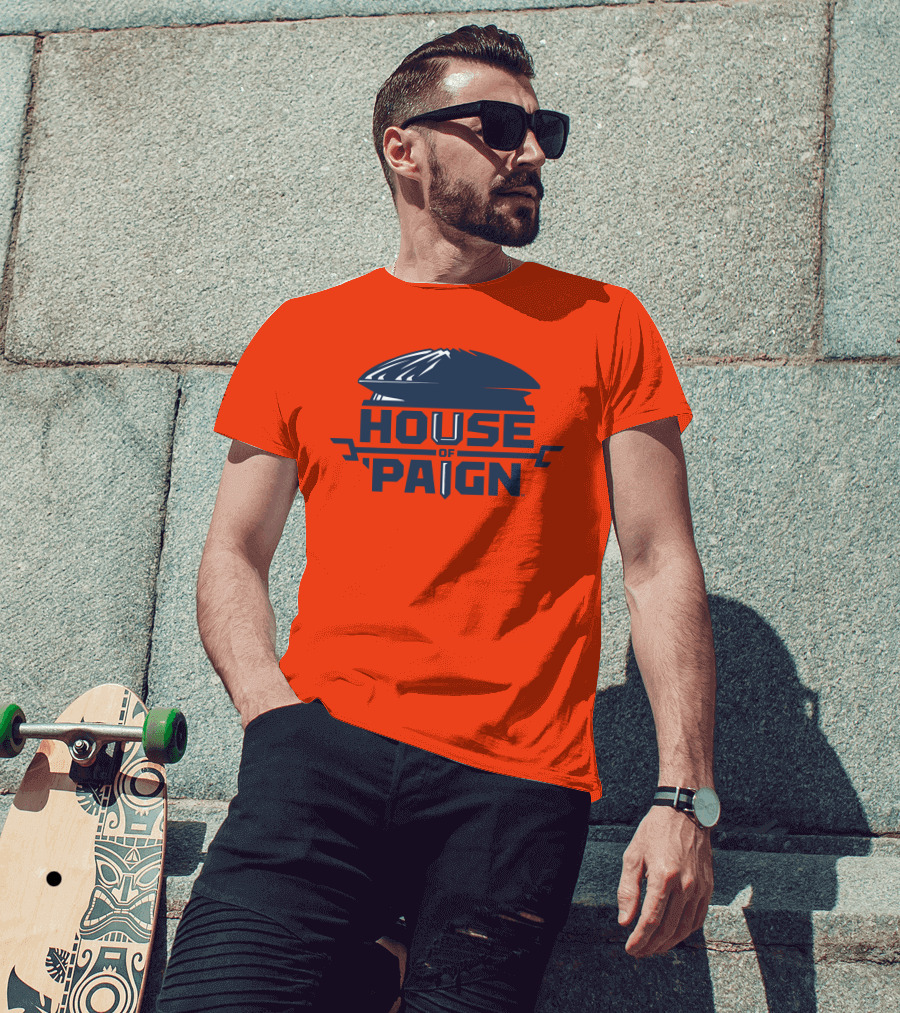 House Of 'Paign TBT University Of Illinois Basketball Helmet T-Shirt