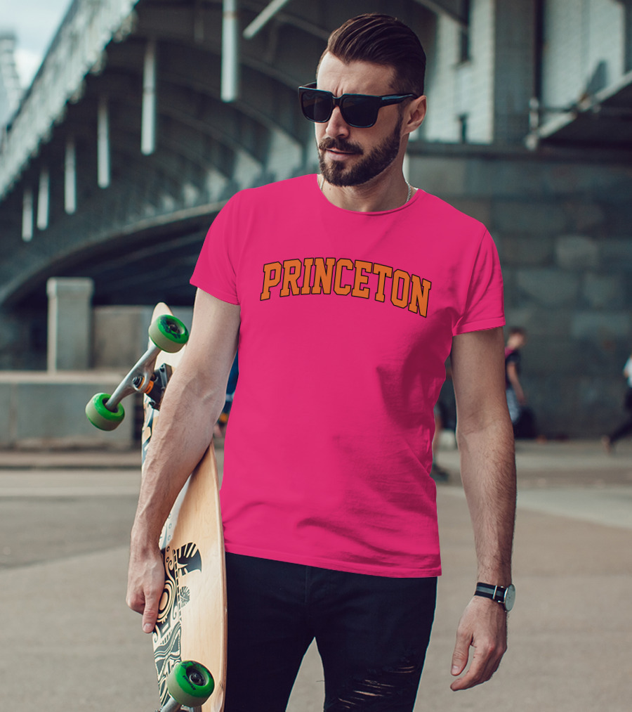 Fairly Odder Princeton Pink Arch Text T-Shirt