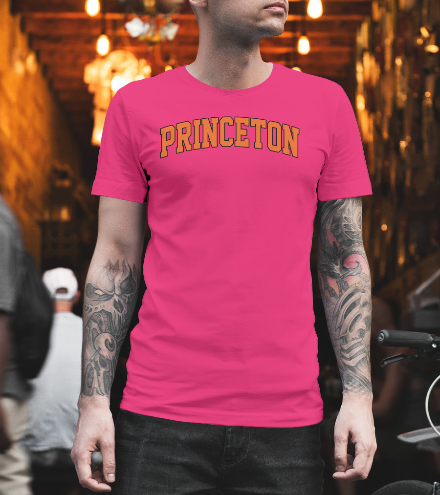 Fairly Odder Princeton Pink Arch Text T-Shirt