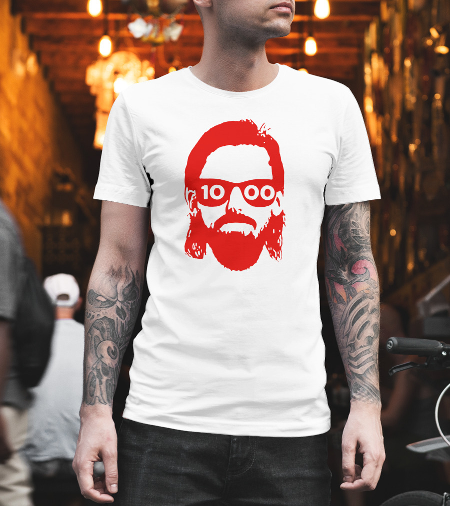 Detroit Red Wings Marc Staal 1000th Game Beard T-Shirt