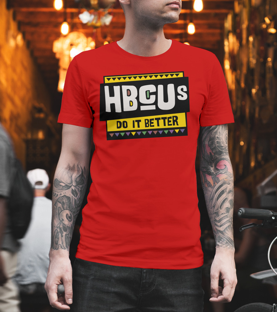 Hbcus Do It Better African Pattern Style T-Shirt
