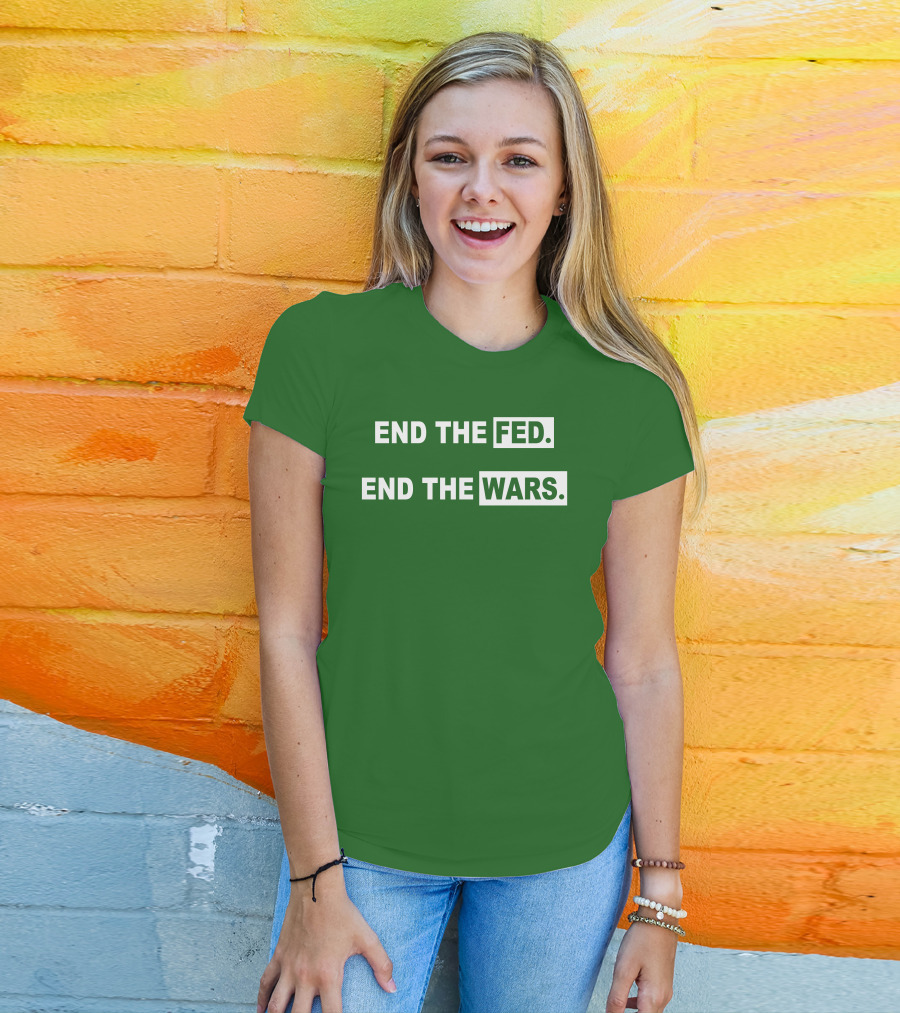 End The Fed End The Wars Shmichard Schmerez T-Shirt