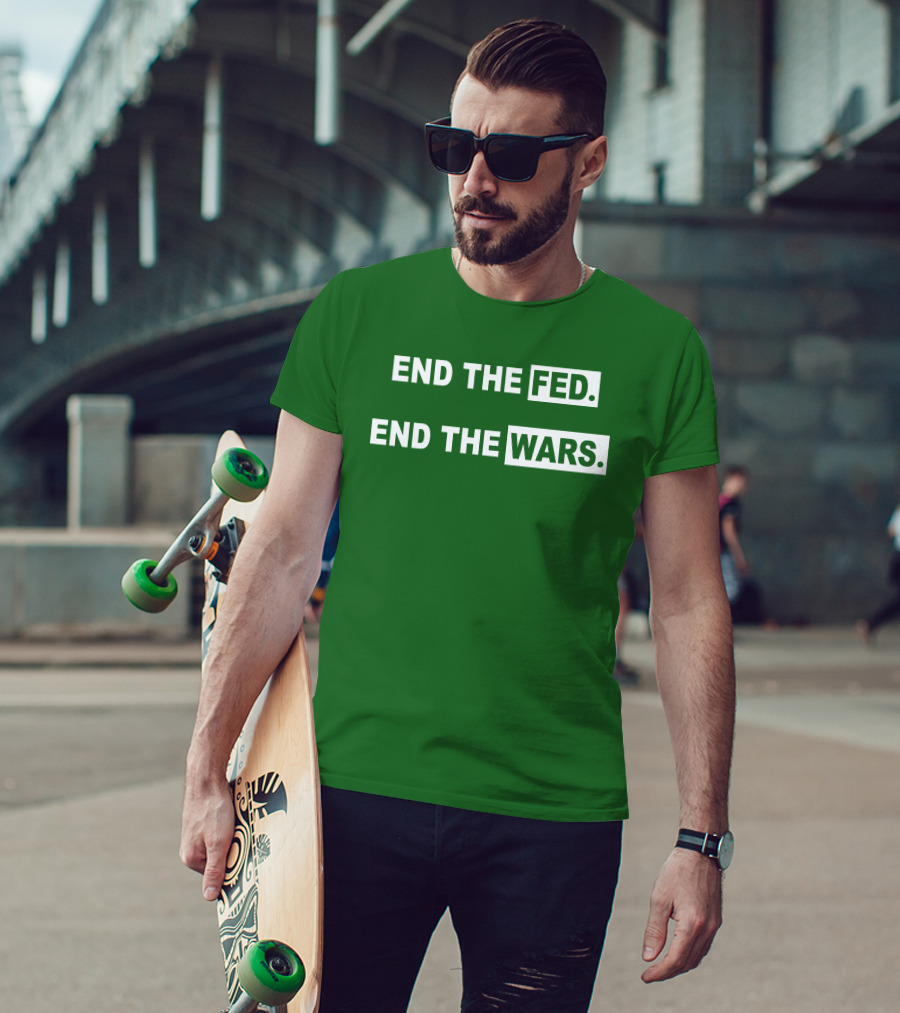 End The Fed End The Wars Shmichard Schmerez T-Shirt