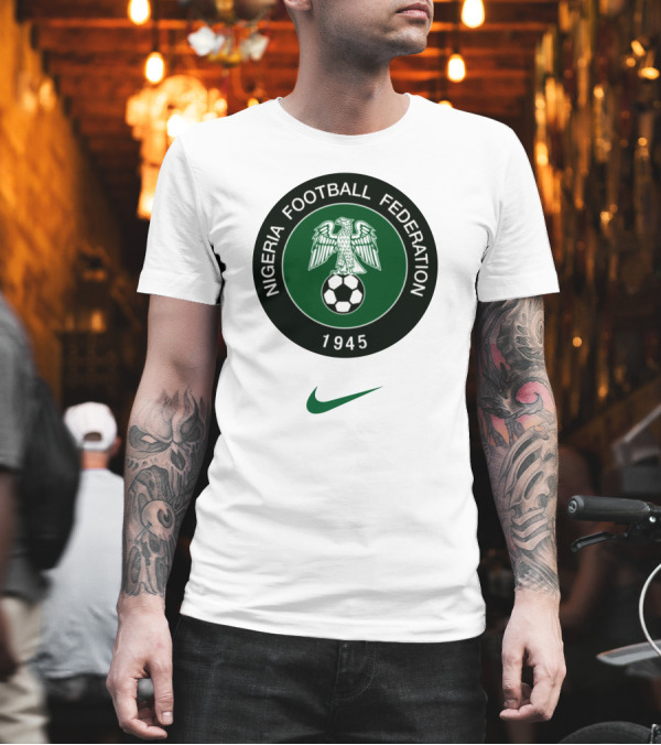 Fast Track Nigeria Football Federation 1945 Super Eagles Crest T-Shirt Fast Track Nigeria Football Federation 1945 Super Eagles Crest T-Shirt