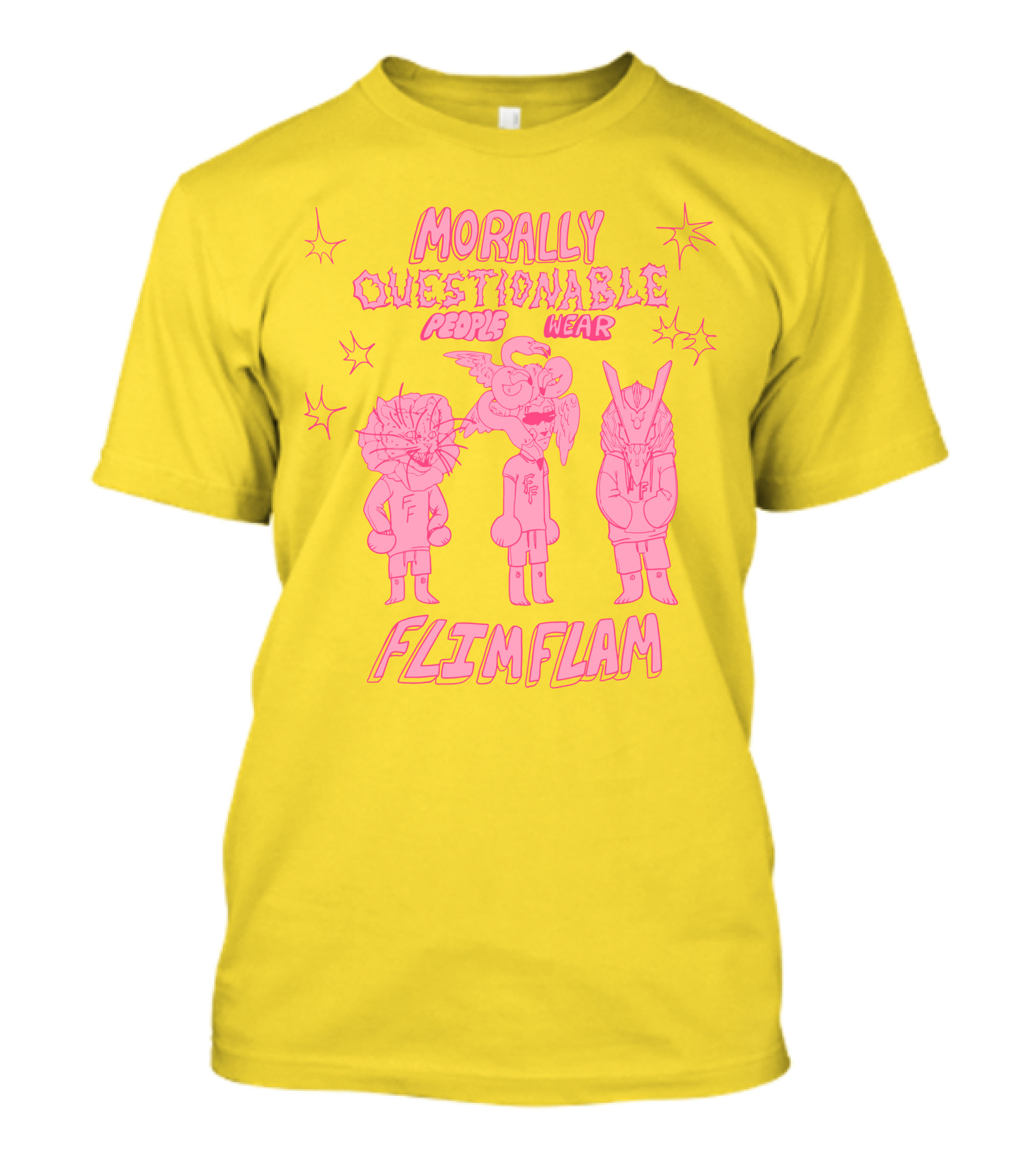 Morally Questionable People Wear Flimflam Albertsstuff T-Shirt