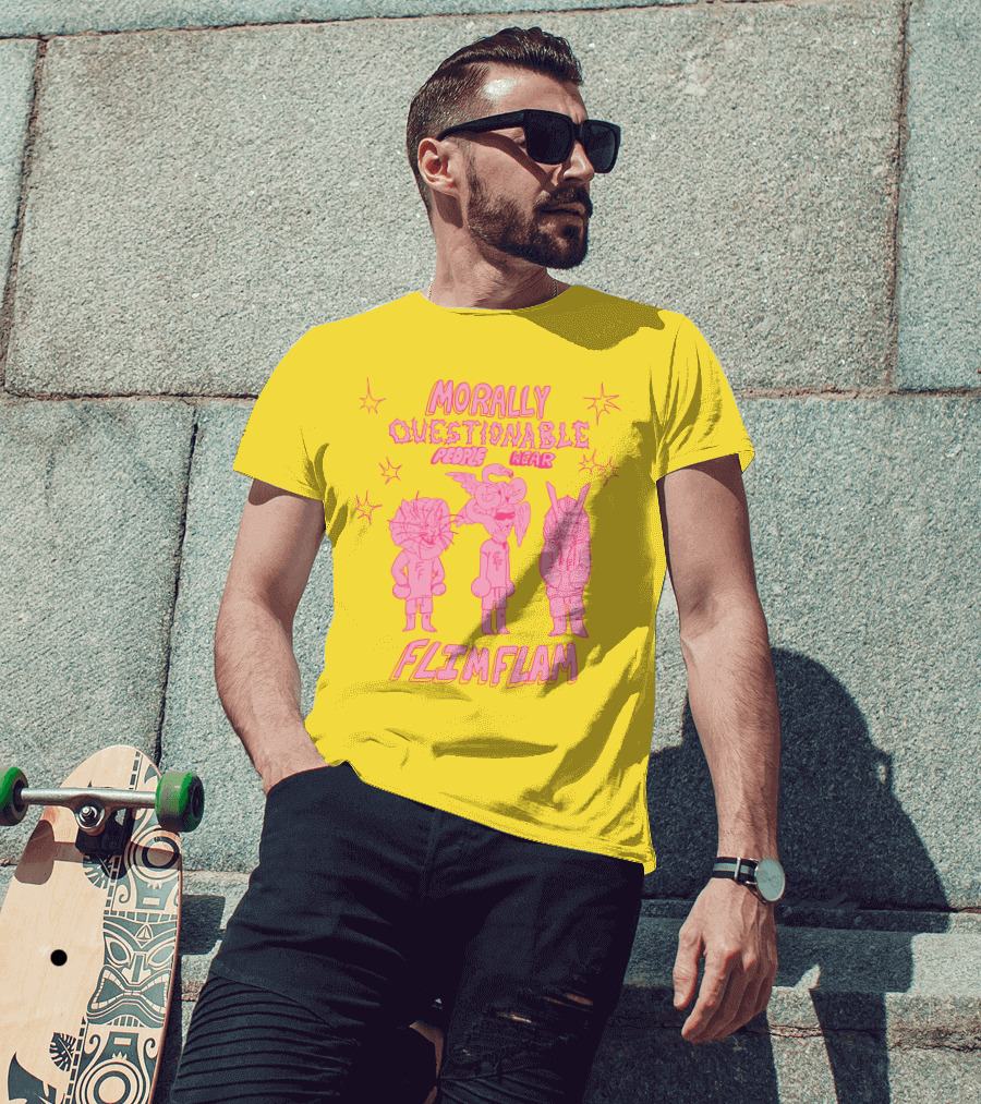 Morally Questionable People Wear Flimflam Albertsstuff T-Shirt
