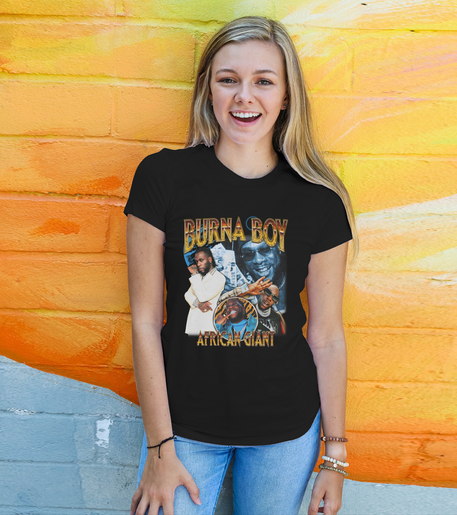 Burna Boy African Giant Sparkboyzco Merch T-Shirt