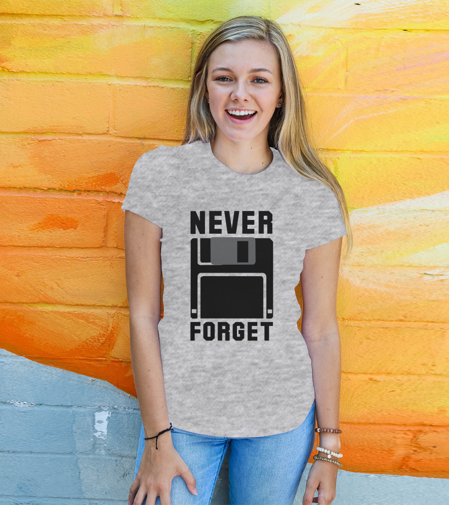 Jack Forge Never Forget Floppy Disk T-Shirt