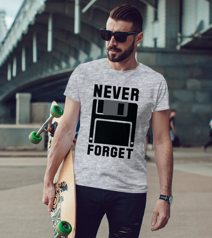 Jack Forge Never Forget Floppy Disk T-Shirt