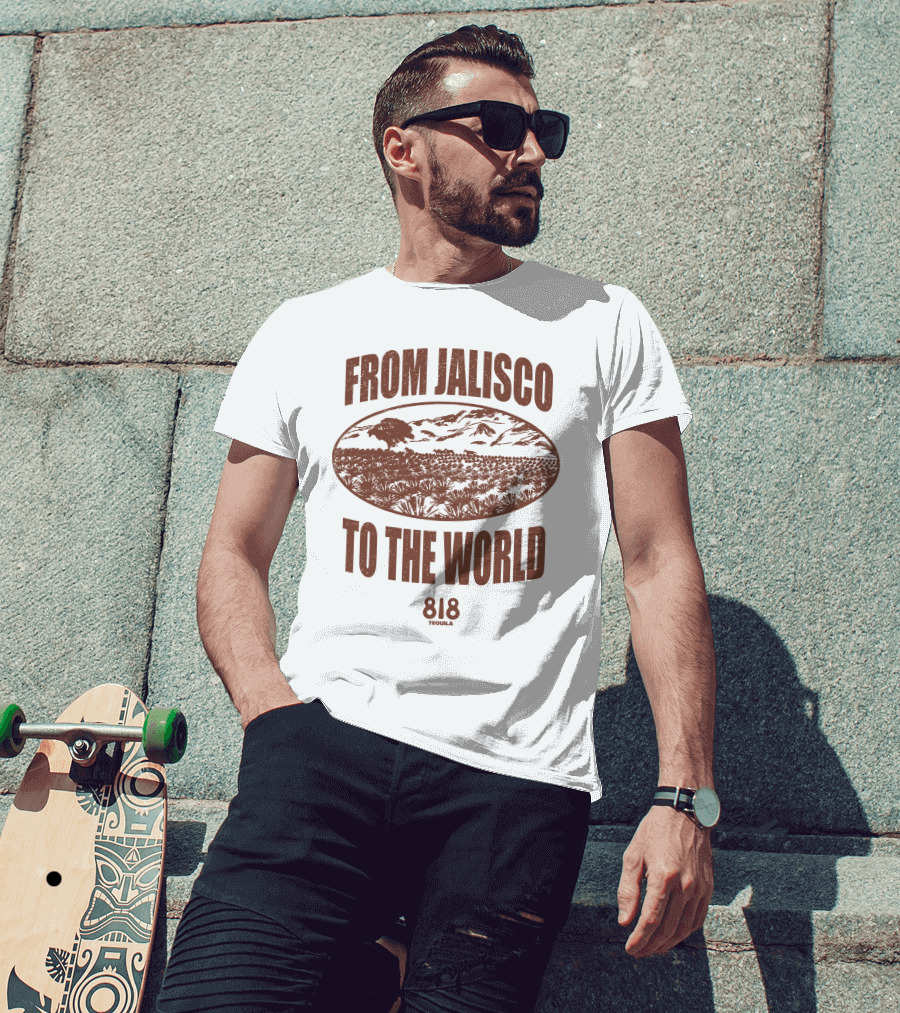 From Jalisco To The World 818 Tequila Scenic Agave Landscape T-Shirt