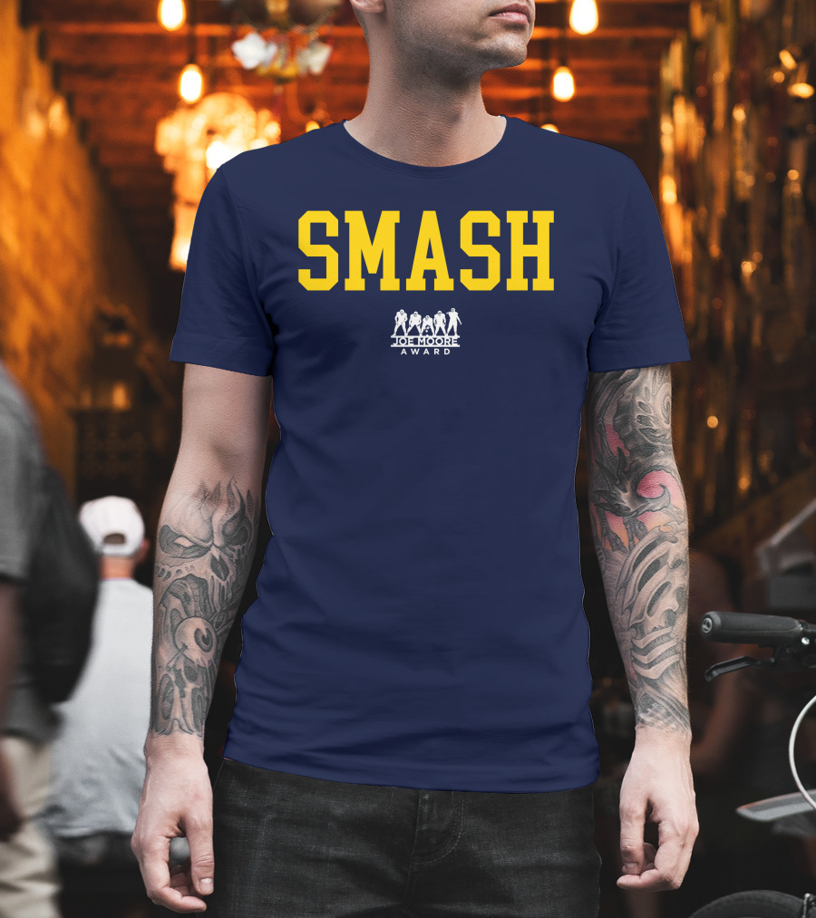 Michigan Football Smash Joe Moore Award T-Shirt