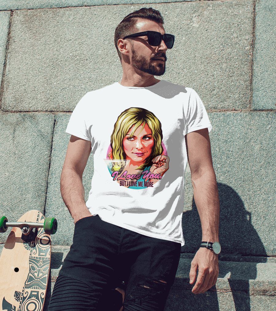 Nordacious Samantha Jones I Love You But I Love Me More Martini T-Shirt