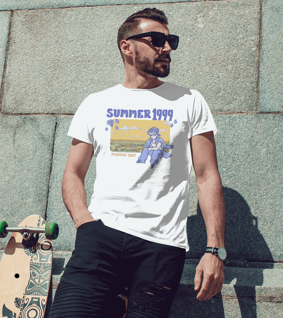 Summer 1999 Morioh Cho Diamond Cityscape With Character T-Shirt