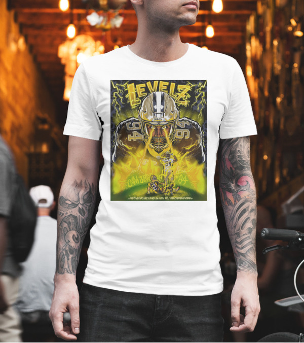 Cameron Jordan 94 Levels New Orleans Saints All Time Sacks Leader T-Shirt Cameron Jordan 94 Levels New Orleans Saints All Time Sacks Leader T-Shirt