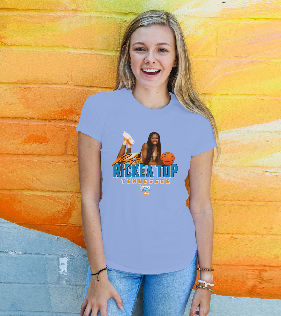 Rickea Top Tennessee Lady Vols Basketball Orange Mountain T-Shirt