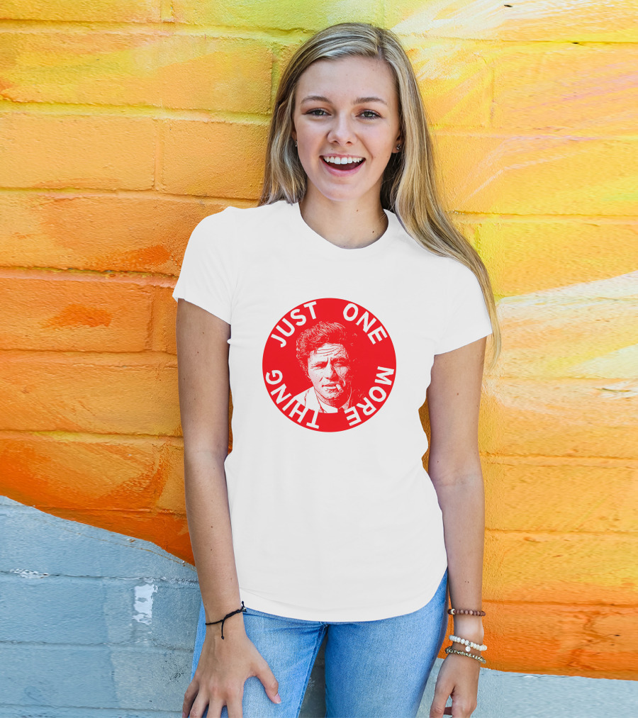Just One More Thing Mysterious Bookshop Peter Falk T-Shirt