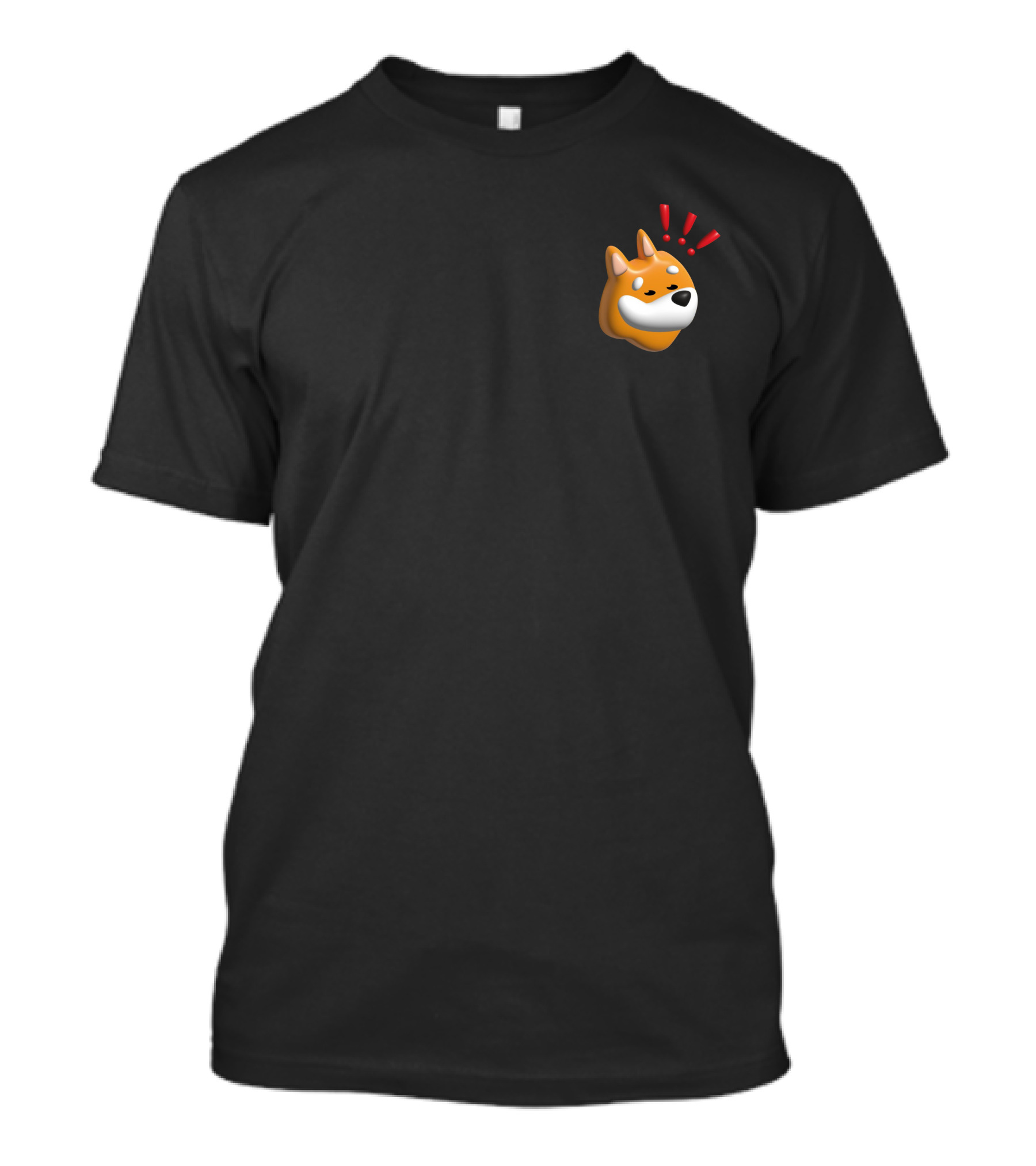 Mediagiraffes $Bonk Emoji Dog With Exclamation Marks T-Shirt