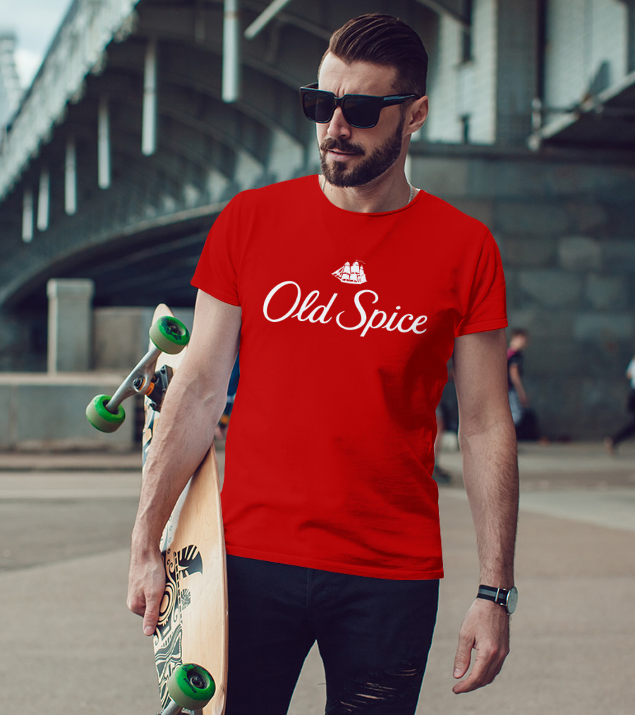 Old Spice Red Classic Ship T-Shirt
