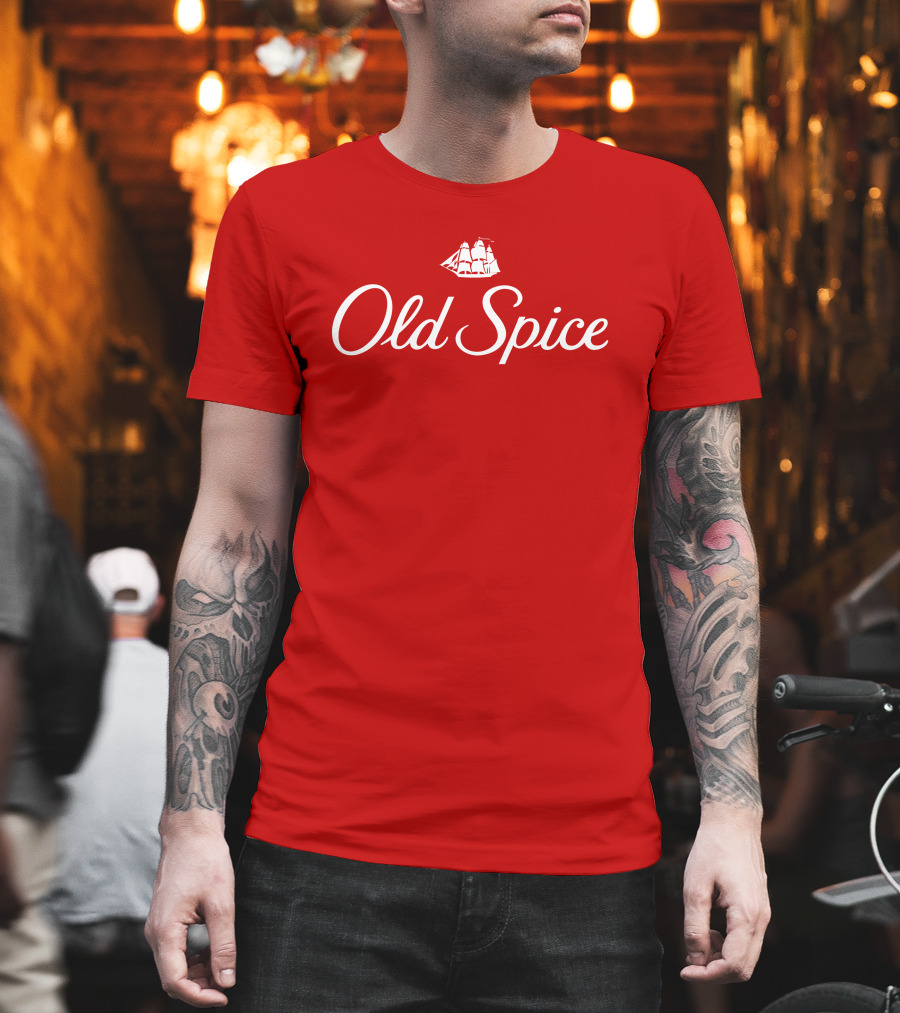 Old Spice Red Classic Ship T-Shirt