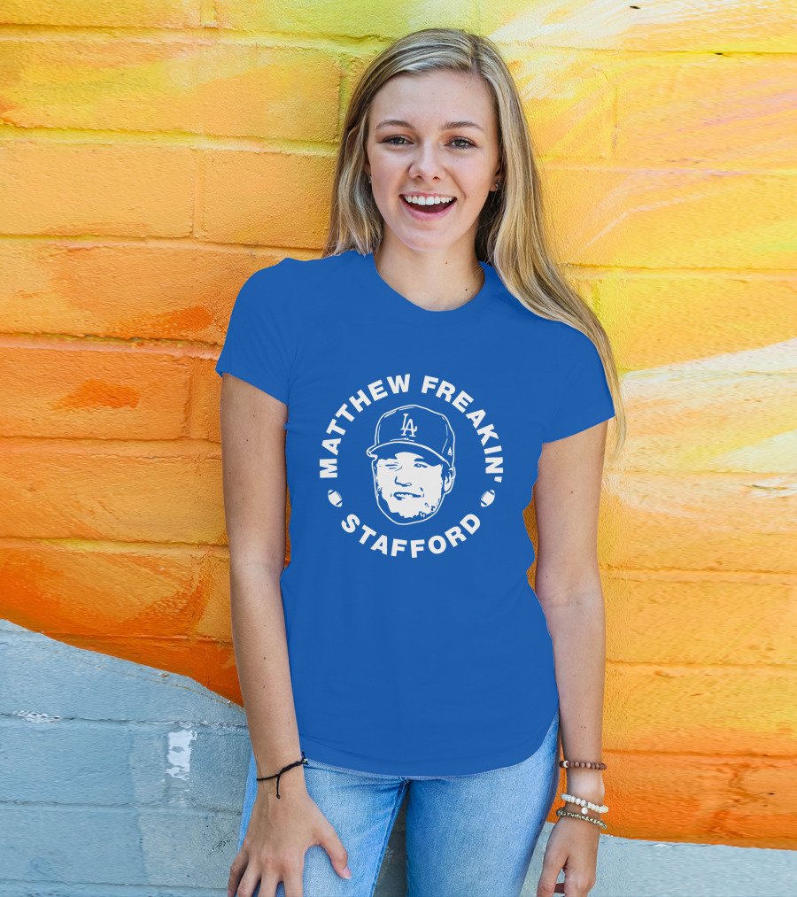 Matthew Freakin' Stafford LA Icon Winking Expression T-Shirt
