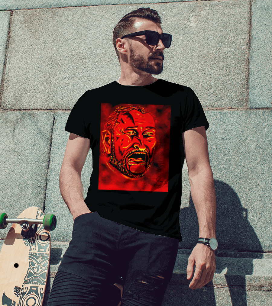 Ted Cruz Hell Red Cartoon Caricature Roast T-Shirt