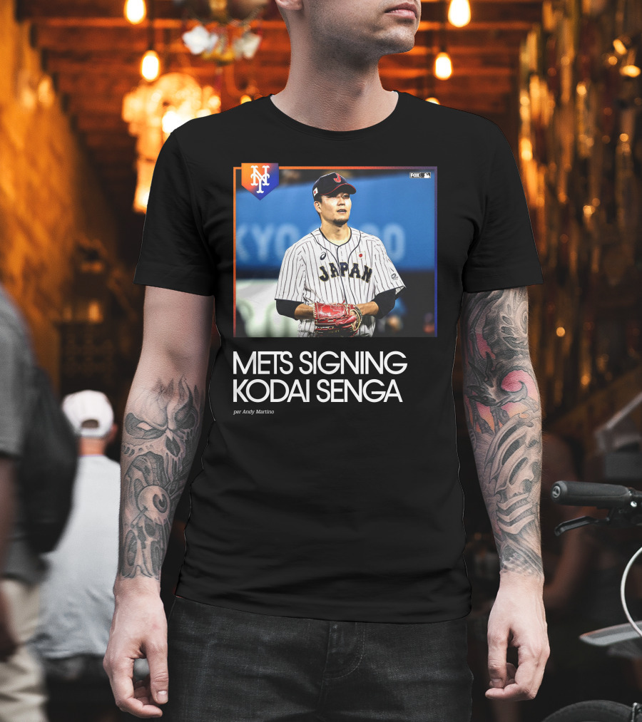 Mets Signing Kodai Senga Japan Baseball Fox MLB Andy Martino T-Shirt
