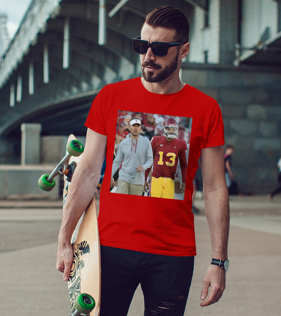 Caleb Williams And Spencer Rattler Oklahoma Football Showdown T-Shirt