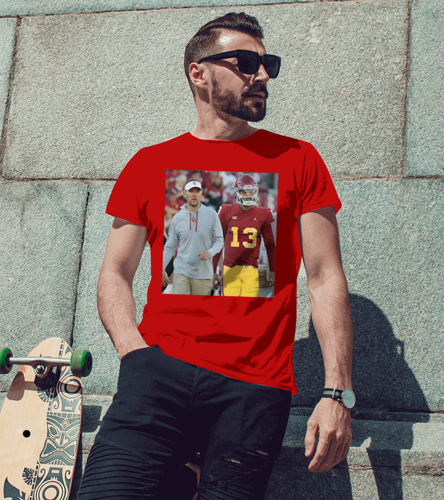 Caleb Williams And Spencer Rattler Oklahoma Football Showdown T-Shirt