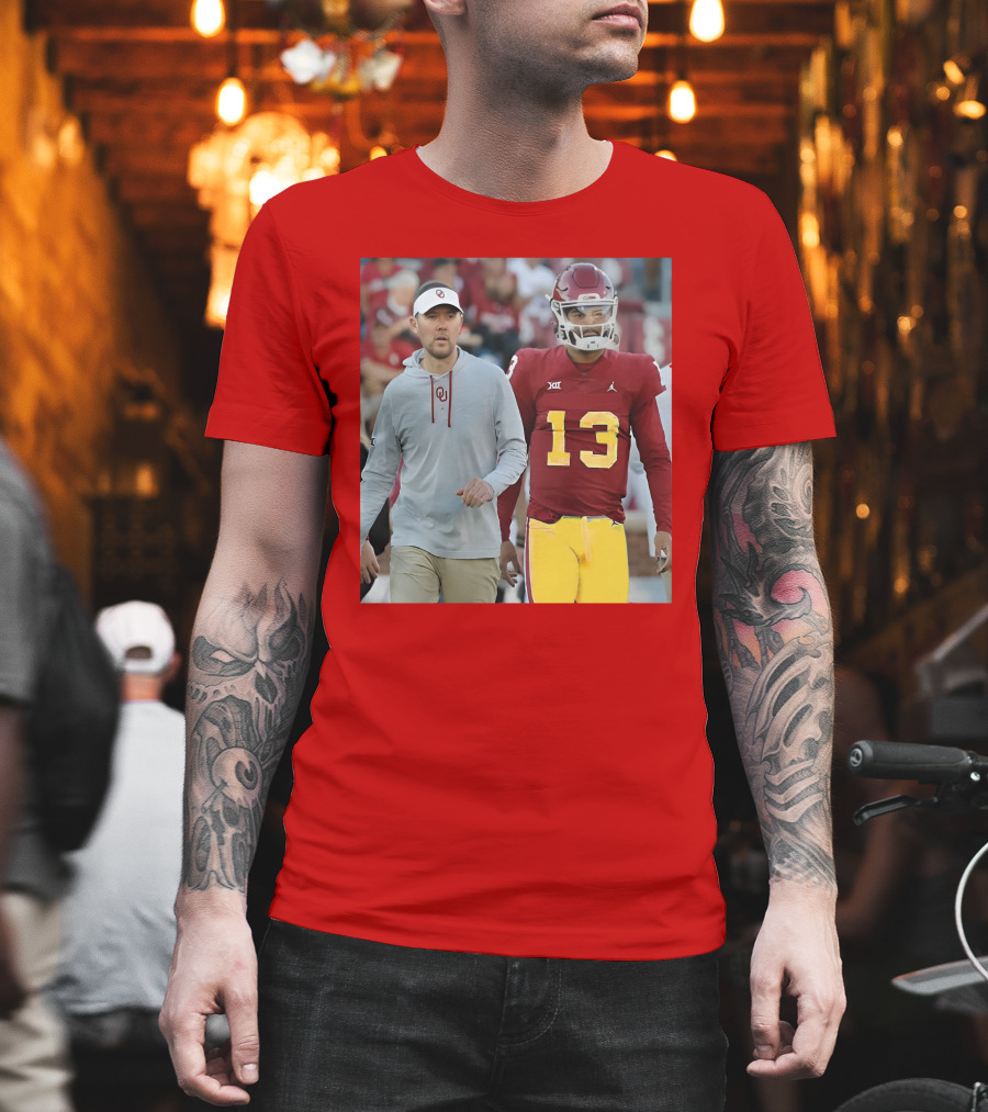 Caleb Williams and Spencer Rattler Oklahoma Football Showdown T-Shirt