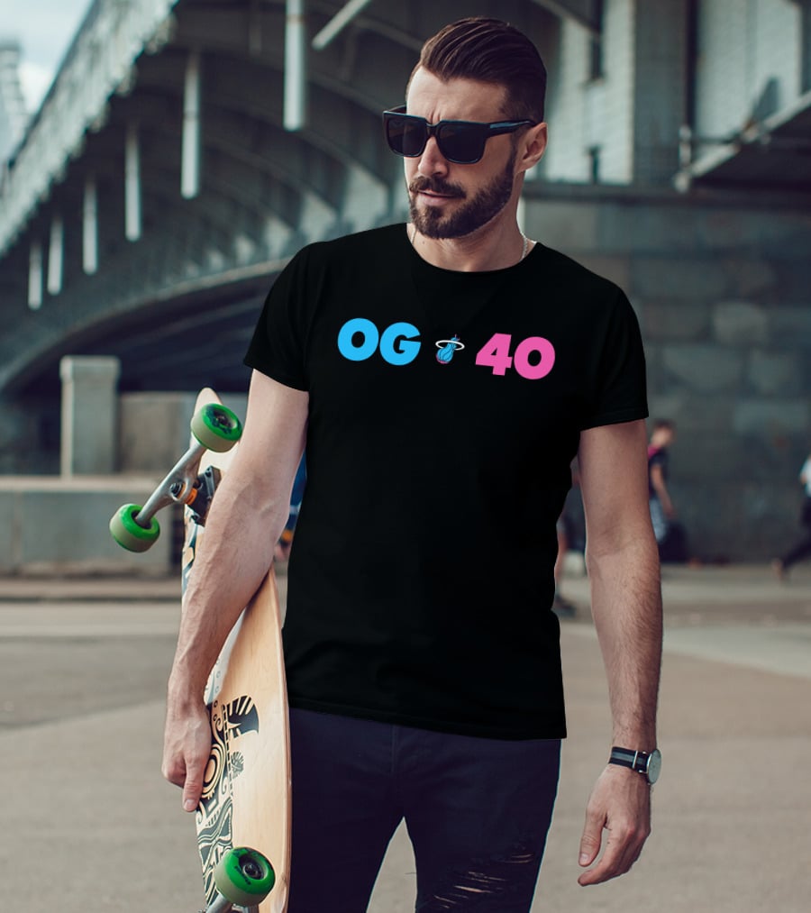 OG 40 Miami Heat Basketball T-Shirt