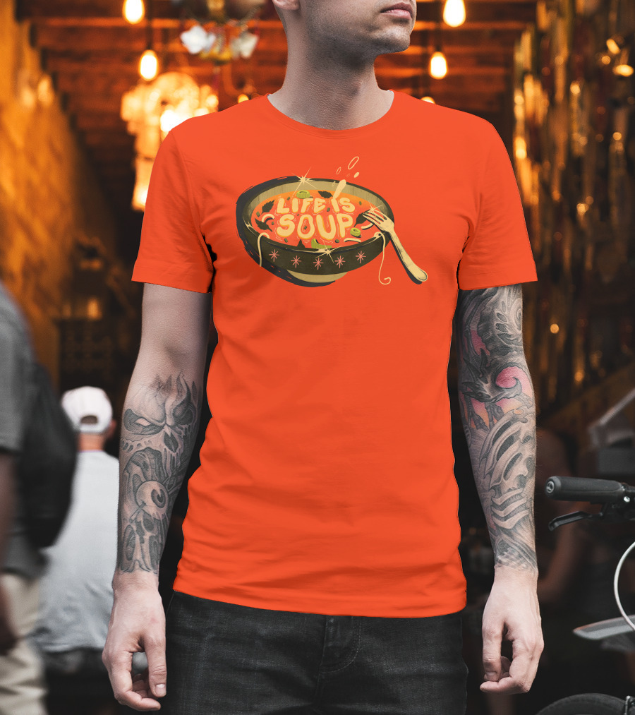 Galactixy Illustrations Life Is Soup Bowl T-Shirt