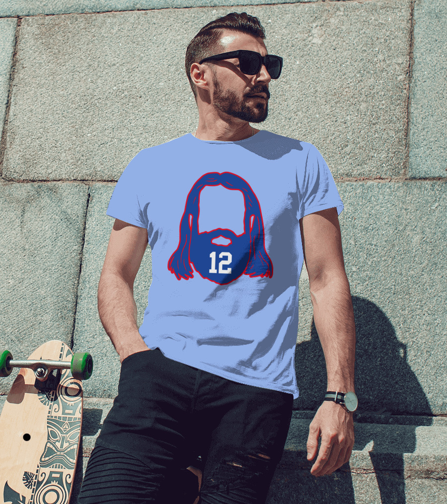 12 Blue Beard And Hair T-Shirt