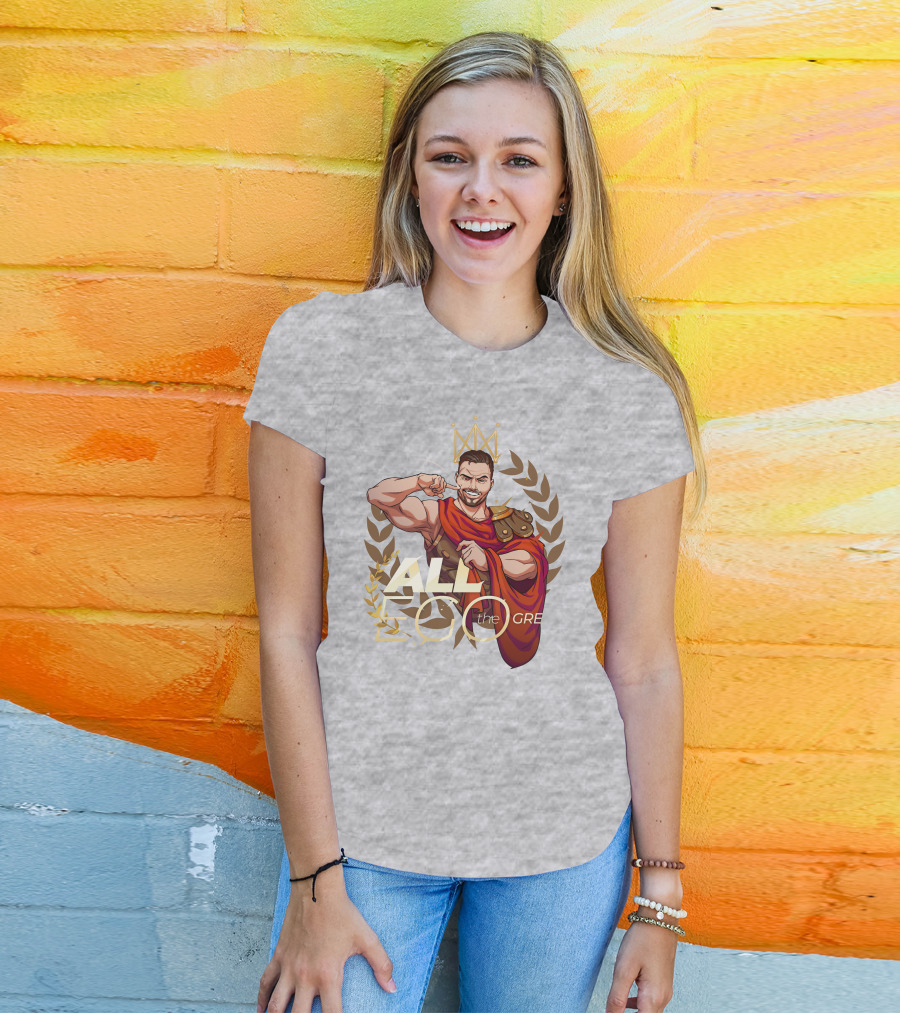 All Ego The Great Greek Warrior With Crown And Laurel Wreath T-Shirt