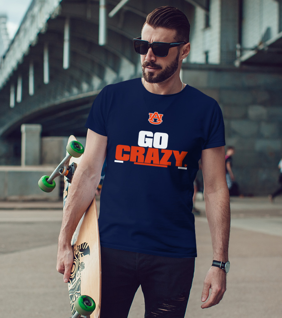 Auburn Tigers Go Crazy Breaking Store Football T-Shirt