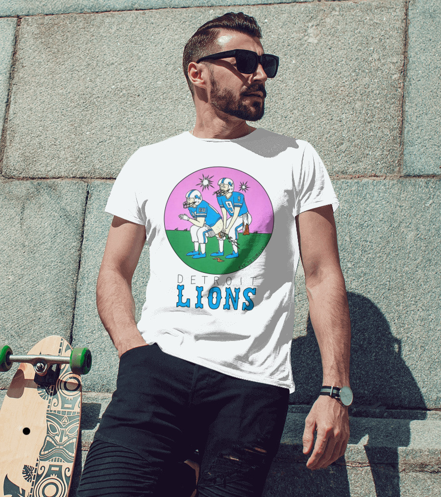 Eat To Survive Detroit Lions Football Comic Humorous T-Shirt