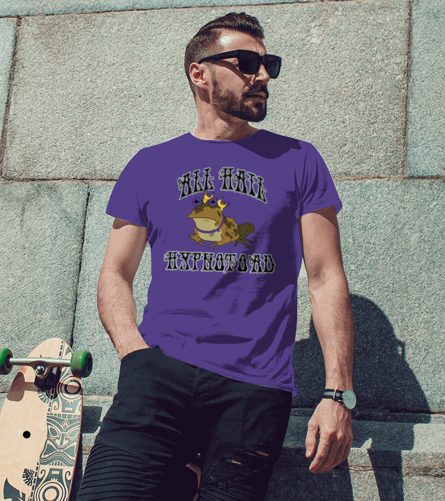 All Hail Hypnotoad Purple Crowned T-Shirt